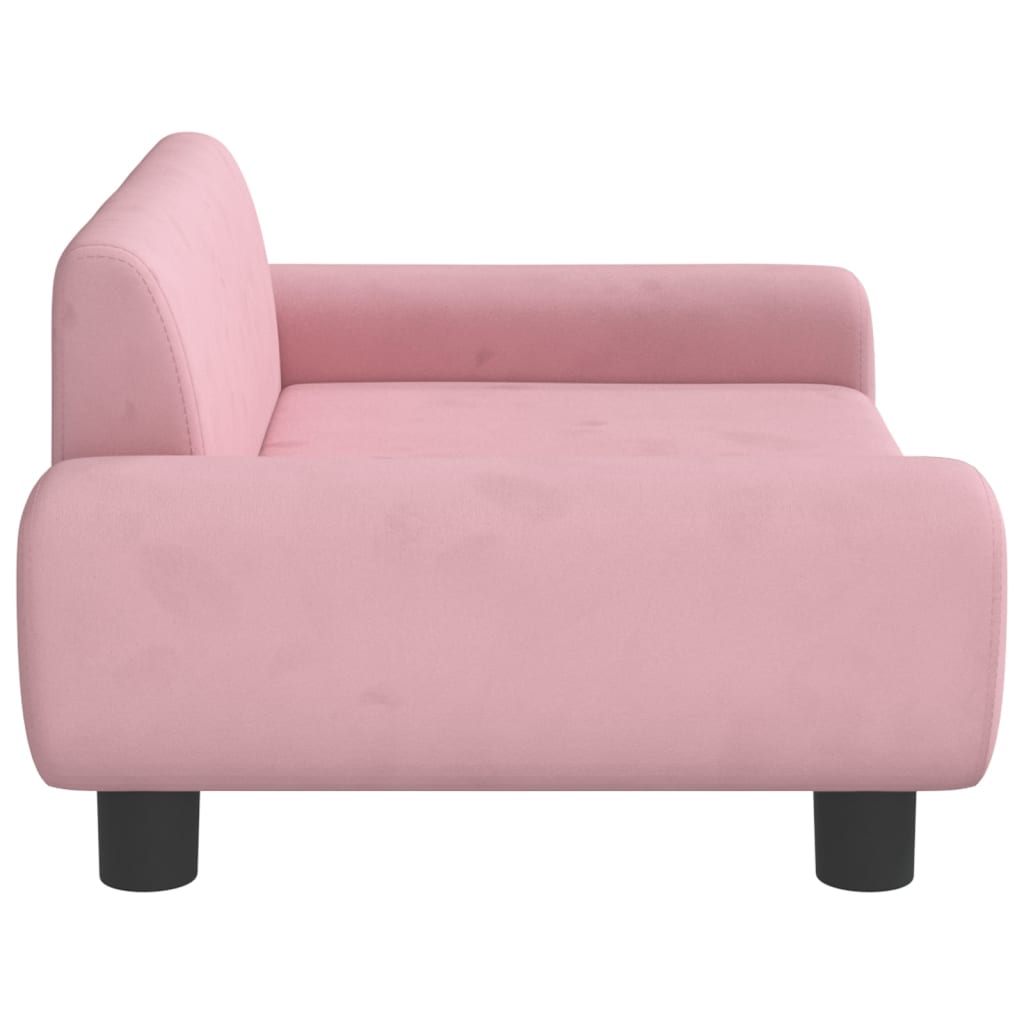 Kindersofa Rosa 70x45x33 cm Samt