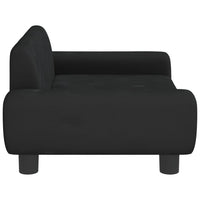 Kindersofa Schwarz 70x45x33 cm Samt