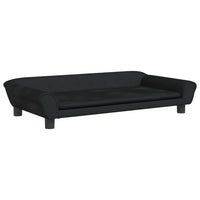 Kindersofa Schwarz 100x50x26 cm Samt