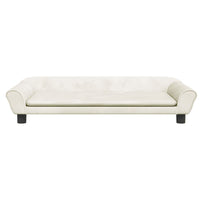 Kindersofa Creme 100x50x26 cm Samt