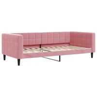 Tagesbett Ausziehbar Rosa 90x200 cm Samt