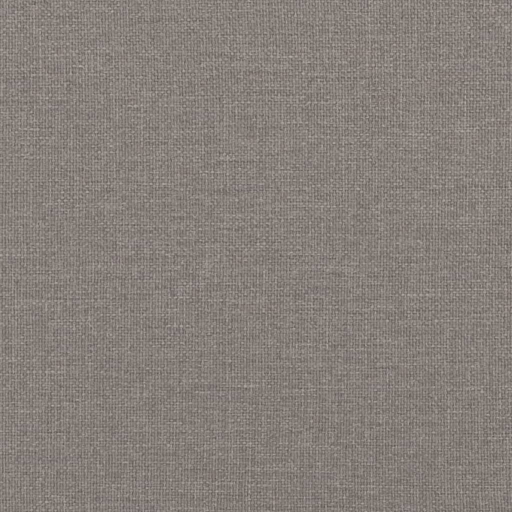 Tagesbett Ausziehbar mit Schubladen Taupe 100x200 cm Stoff