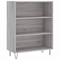 Highboard Grau Sonoma 69,5x34x180 cm Holzwerkstoff