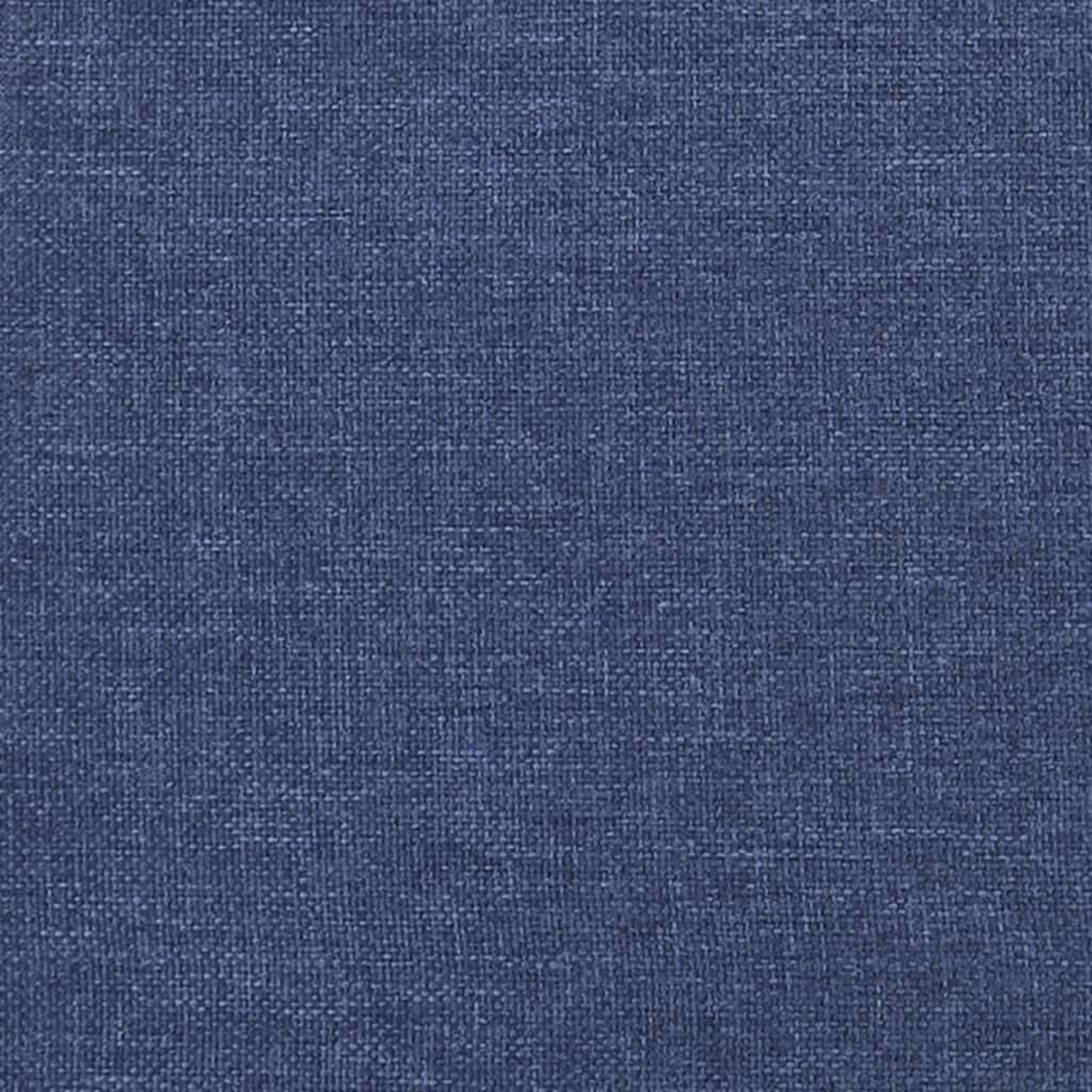 Boxspringbett mit Matratze Blau 120x200 cm Stoff