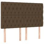 Boxspringbett mit Matratze Dunkelbraun 160x200 cm Stoff