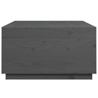 Couchtisch Grau 80x80x45 cm Massivholz Kiefer