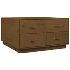 Couchtisch Honigbraun 80x80x45 cm Massivholz Kiefer