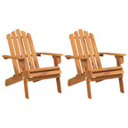 Adirondack-Gartenstühle 2 Stk. Massivholz Akazie