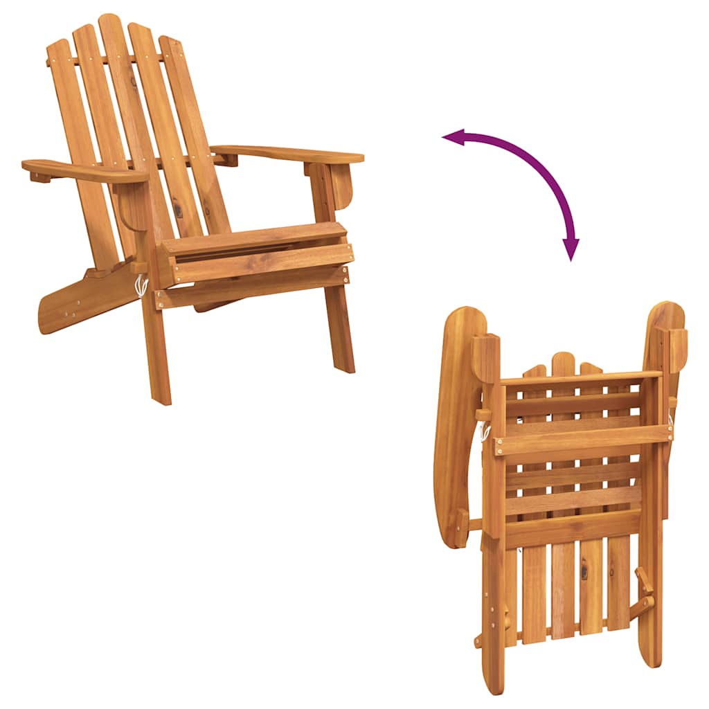 Adirondack-Gartenstühle 2 Stk. Massivholz Akazie