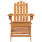 Adirondack-Gartenstühle mit Fußteilen 2 Stk. Massivholz Akazie