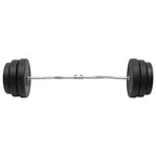Curlstange mit Hantelscheiben 90 kg