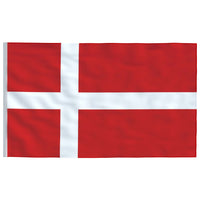 Flagge Dänemarks mit Mast 6,23 m Aluminium