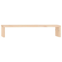 Monitorerhöhung 50 × 27 × 10 cm aus unbehandeltem massivem Kiefernholz
