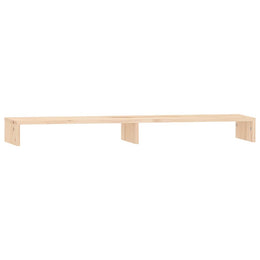 Monitorerhöhung 100 × 27 × 10 cm aus unbehandeltem massivem Kiefernholz