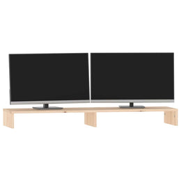 Monitorerhöhung 100 × 27 × 10 cm aus unbehandeltem massivem Kiefernholz