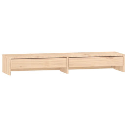 Monitorerhöhung 100 × 27 × 15 cm aus unbehandeltem massivem Kiefernholz (Art.-Nr. 813959)