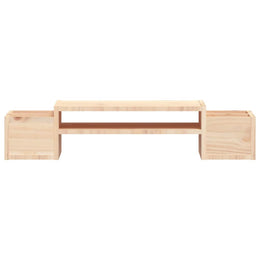 Monitorerhöhung 70 × 27,5 × 15 cm aus unbehandeltem massivem Kiefernholz