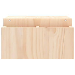 Monitorerhöhung 70 × 27,5 × 15 cm aus unbehandeltem massivem Kiefernholz