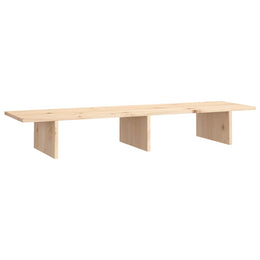 Monitorerhöhung 100 × 27 × 15 cm aus unbehandeltem massivem Kiefernholz (Art.-Nr. 813979)