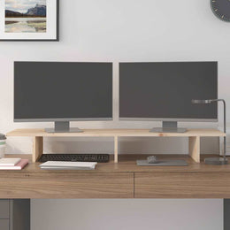 Monitorerhöhung 100 × 27 × 15 cm aus unbehandeltem massivem Kiefernholz (Art.-Nr. 813979)