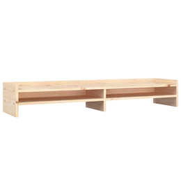 Monitorerhöhung 100 × 24 × 16 cm aus unbehandeltem massivem Kiefernholz