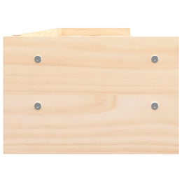 Monitorerhöhung 100 × 24 × 16 cm aus unbehandeltem massivem Kiefernholz