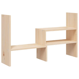 Monitorerhöhung (39-72) × 17 × 43 cm aus unbehandeltem massivem Kiefernholz