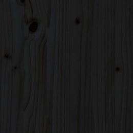 Monitorerhöhung (39-72) × 17 × 43 cm aus massivem Kiefernholz - Schwarz