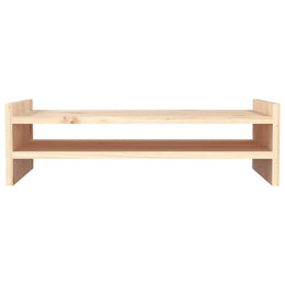 Monitorerhöhung 50 × 27 × 15 cm aus unbehandeltem massivem Kiefernholz (Art.-Nr. 814019)