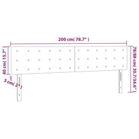 Kopfteile 2 Stk. Weiß 100x5x78/88 cm Kunstleder