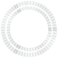 Gabionen-Feuerstelle Ø 100 cm Verzinktes Eisen