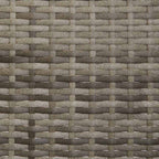 Gartenbank 2-Sitzer mit Kissen Grau Poly Rattan