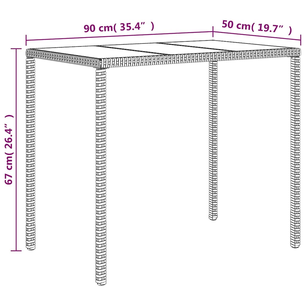 4-tlg. Garten-Lounge-Set mit Kissen Schwarz Poly Rattan