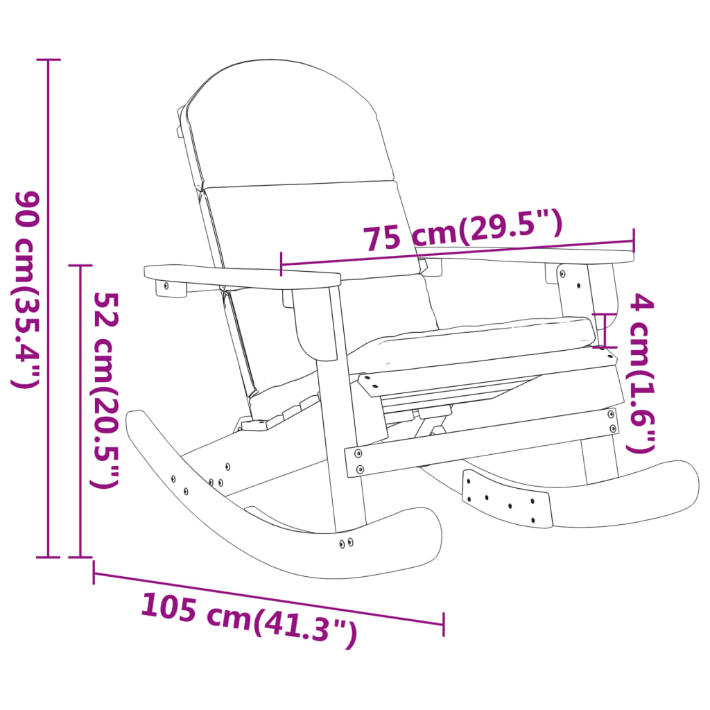 3-tlg. Garten-Lounge-Set Adirondack Massivholz Akazie