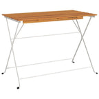 5-tlg. Bistro-Set Klappbar Massivholz Akazie und Stahl