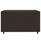 3-tlg. Garten-Lounge-Set mit Kissen Braun Poly Rattan