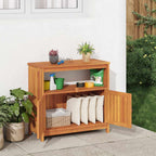 Garten-Konsolentisch 80x35x75 cm Massivholz Akazie