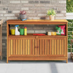 Garten-Konsolentisch 110x35x75 cm Massivholz Akazie