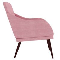 Sessel Rosa 63x76x80 cm Samt