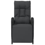 Garten-Relaxsessel mit Kissen 2 Stk. Poly Rattan Schwarz
