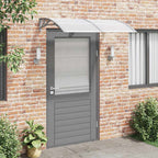 Türvordach Grau 150x100 cm Polycarbonat
