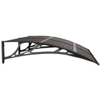 Türvordach Schwarz 150x100 cm Polycarbonat