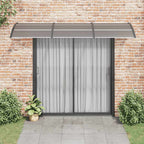 Türvordach Schwarz 300x100 cm Polycarbonat