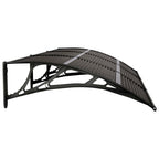 Türvordach Schwarz 300x75 cm Polycarbonat