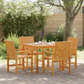 Garten Essgruppe 5 pcs Braun Massivholz Akazie