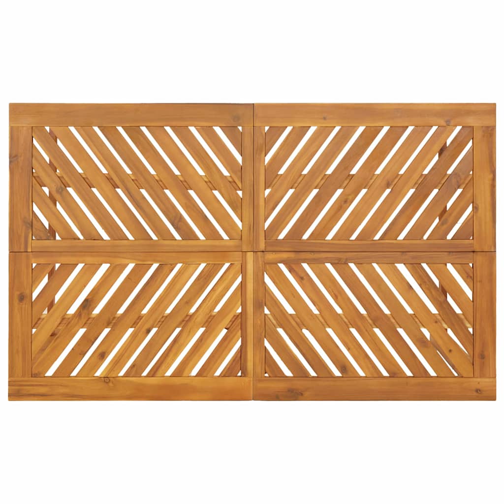 Garten Essgruppe 4 pcs Braun Massivholz Akazie