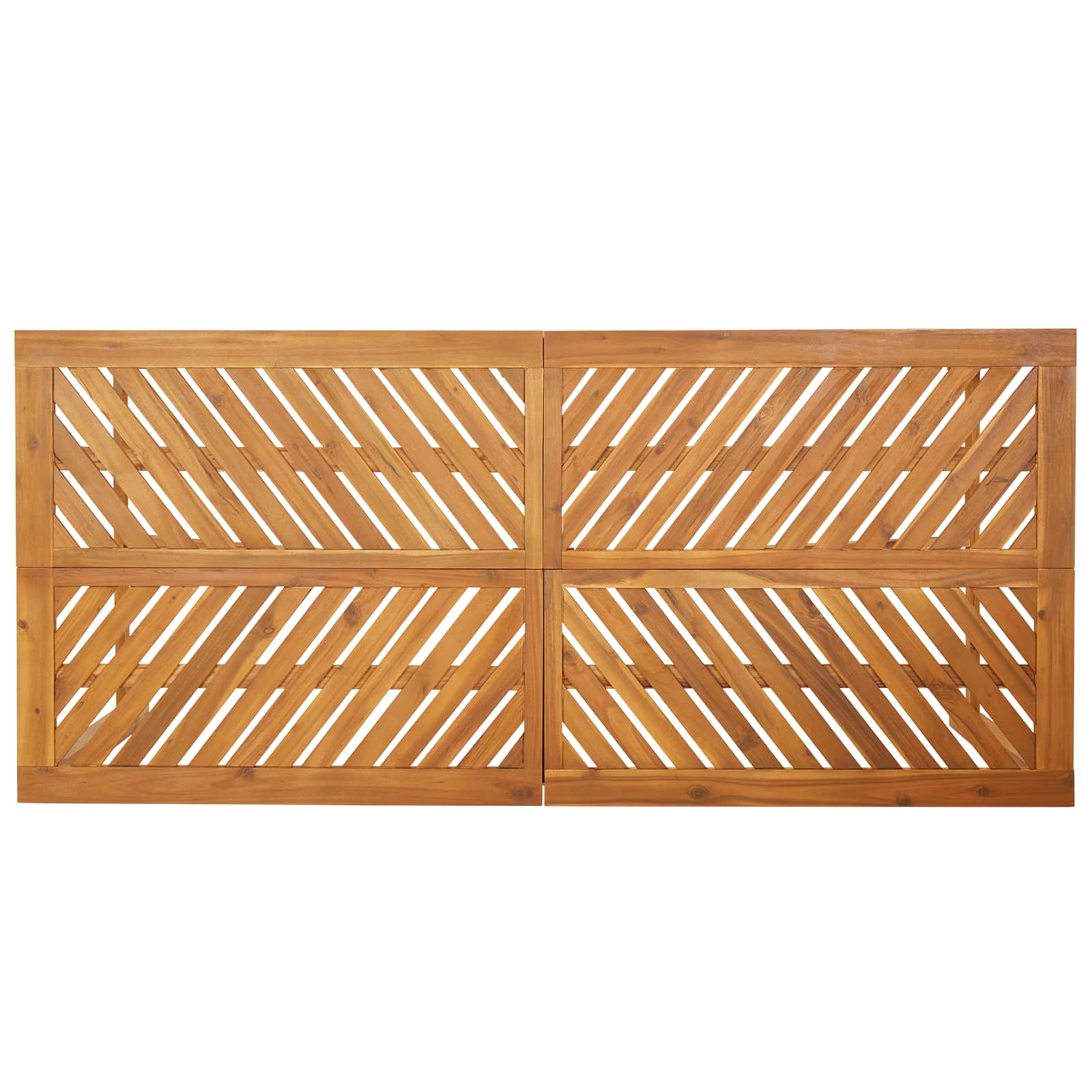 Garten Essgruppe 5 pcs Braun Massivholz Akazie