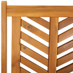 Garten Essgruppe 7 pcs Braun Massivholz Akazie