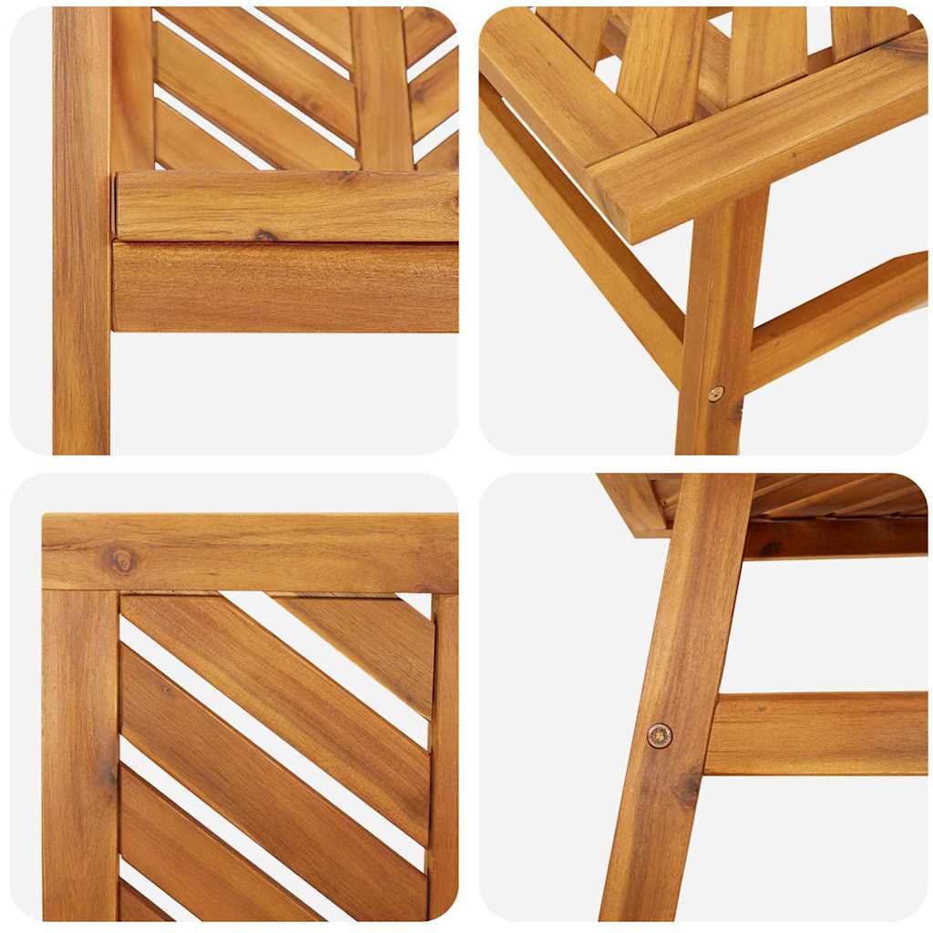 Garten-Lounge-Set 3 pcs Braun Massivholz Akazie