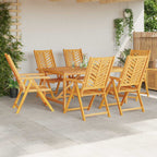 Gartenstuhl 6 pcs Braun 57 x 72 x 109 cm Massivholz Akazie